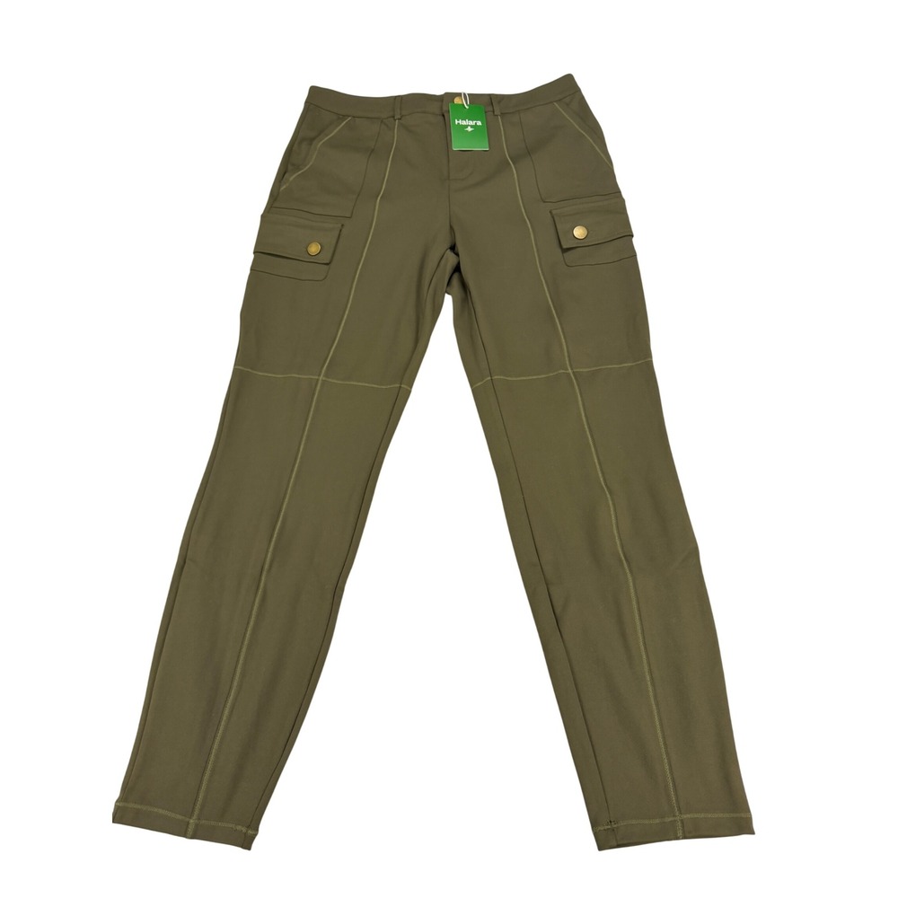 Halara Womens High Waisted Cargo Pants Olive Green Size L Regular Athleisure